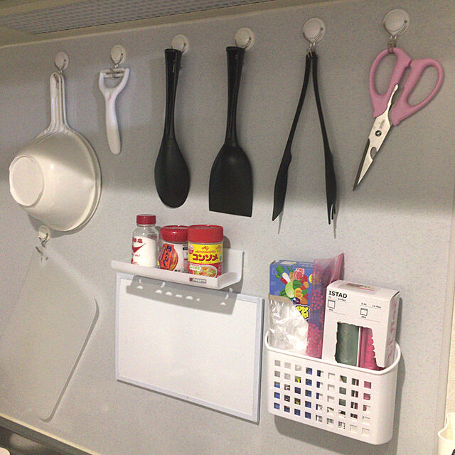 mikotoのイケア-【人気商品】IKEA(イケア)ISTAD プラスチック袋　ピンク/グリーン　60ピース　ジップバッグ　フリーザーバッグ　食品保存の家具・インテリア写真