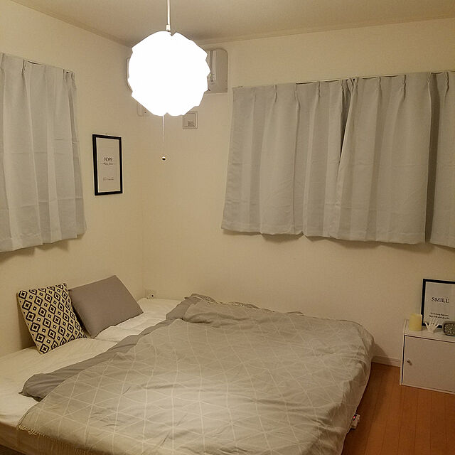 yunoの-NICETOWN 遮光カーテン 2枚セット ライトグレー リビングルーム UVカット 幅100cm丈110cmの家具・インテリア写真