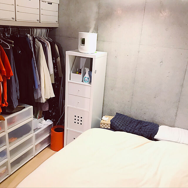 o_renjiiのイケア-IKEA・イケア　書棚・本棚　KALLAX (カラックス)   シェルフユニット, ホワイト(403.518.83)の家具・インテリア写真