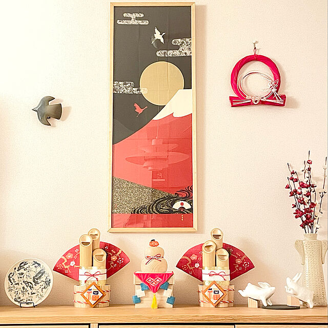 yokoの-中川政七商店 水引橙の鏡餅飾り 鏡餅 飾り 木 木製 お正月飾りの家具・インテリア写真