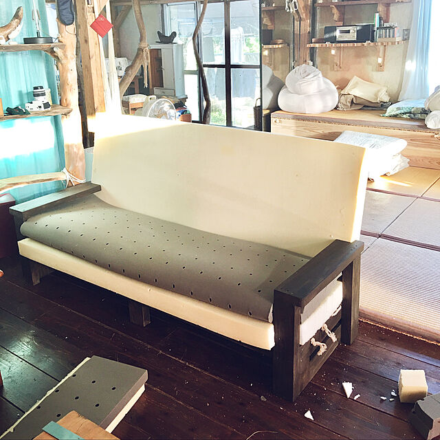 nishibaruyaのアイリスオーヤマ(IRIS OHYAMA)-アイリスオーヤマ マットレス 高反発 厚さ8cm シングル 圧縮タイプ ネイビー MAK8-Sの家具・インテリア写真