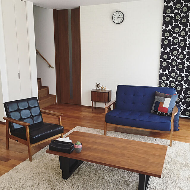 sAyのニトリ-2人用ソファ(ルッキKD NV(MBR)) の家具・インテリア写真