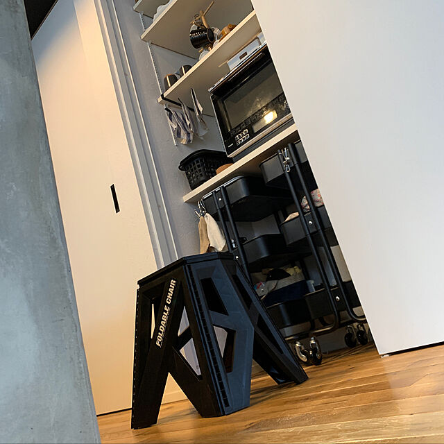 Noboのイケア-IKEA・イケア キッチンワゴン RASKOG ブラック(703.339.77)の家具・インテリア写真