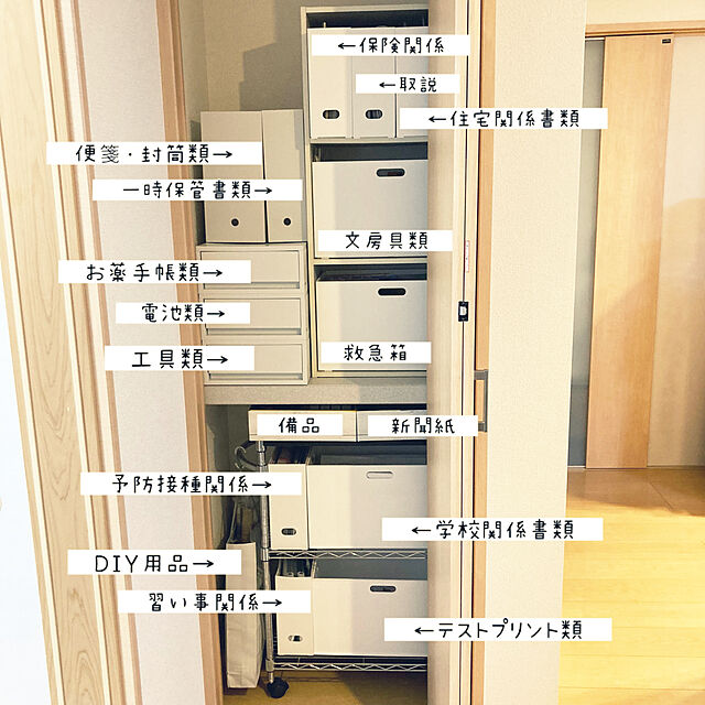 Saiiiの無印良品-【無印良品 公式】 ポリプロピレンスタンドファイルボックス・ワイド・A4用・ホワイトグレーの家具・インテリア写真