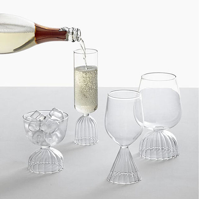 YO-KOのICHENDORF-ICHENDORF MILANO TUTU White Wine Glass 白ワイングラス　ホワイト ガラス チュチュの家具・インテリア写真