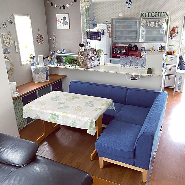 uki-uki77のニトリ-リビングダイニングソファセット(2PチョイスBL/カウチチョイス ローBL) の家具・インテリア写真