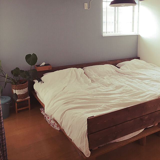 Yu-minnの無印良品-無印良品 綿平織ふとんカバーセット/生成 ベッド用 シングルサイズセット 82123623の家具・インテリア写真