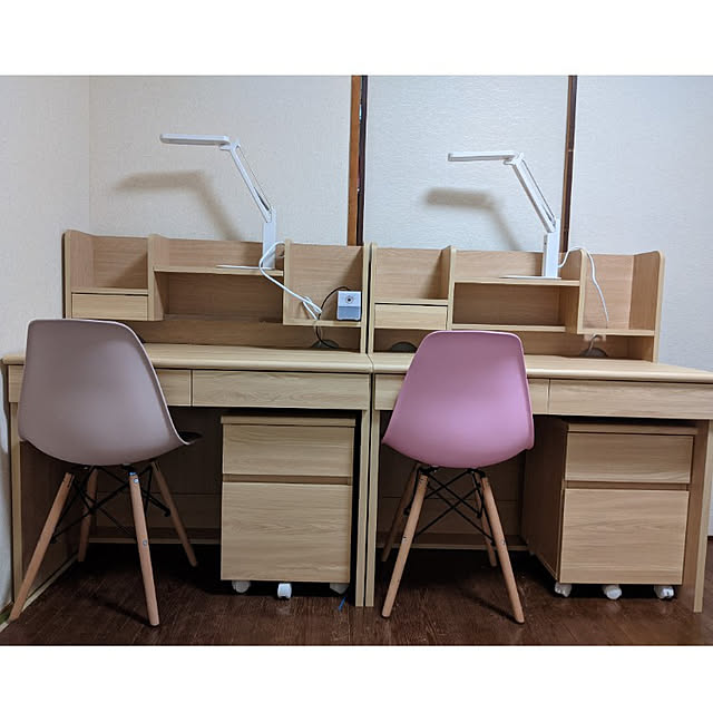 写真付きレビュー あす楽 学習机 学習机 机 シンプル 学習机 コンパクト 学習デスク 勉強机 子供 勉強机 大人 送料無料 机 デスク おしゃれ 収納 ワゴン付き 女の子 男の子 勉強 サイドワゴン 本棚 教科書 ナチュラル ホワイト ブラウン チェア無 D の通販商品