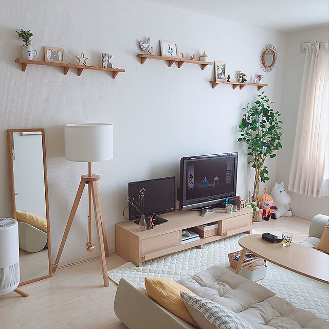 pau-eluのニトリ-空気清浄機 エアリーS(WH) の家具・インテリア写真