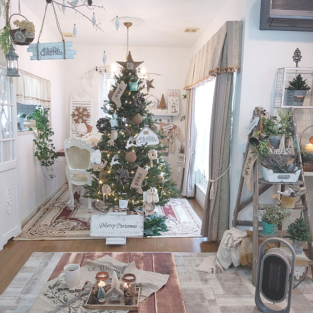 papamamaの-【おしゃれ・高級感・大人可愛いツリー】 大型 クリスマスツリー 単品 おしゃれ 北欧 大きい リアルツリー 210cm ノーザンアビエス 抜けにくい クリスマス木の家具・インテリア写真