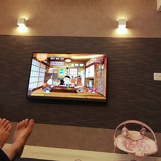 keikeiの東芝-東芝 58V型地上・BS・110度CSデジタル4K対応 LED液晶テレビ(別売USB HDD録画対応)REGZA 58M500Xの家具・インテリア写真