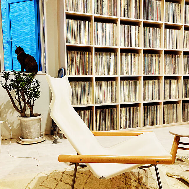 minminの-ニーチェア エックス Nychair X パーソナルチェア 安楽椅子 イス 折りたたみ 軽量 収納 倉敷帆布 木肘 パイプ脚 国産 日本製の家具・インテリア写真