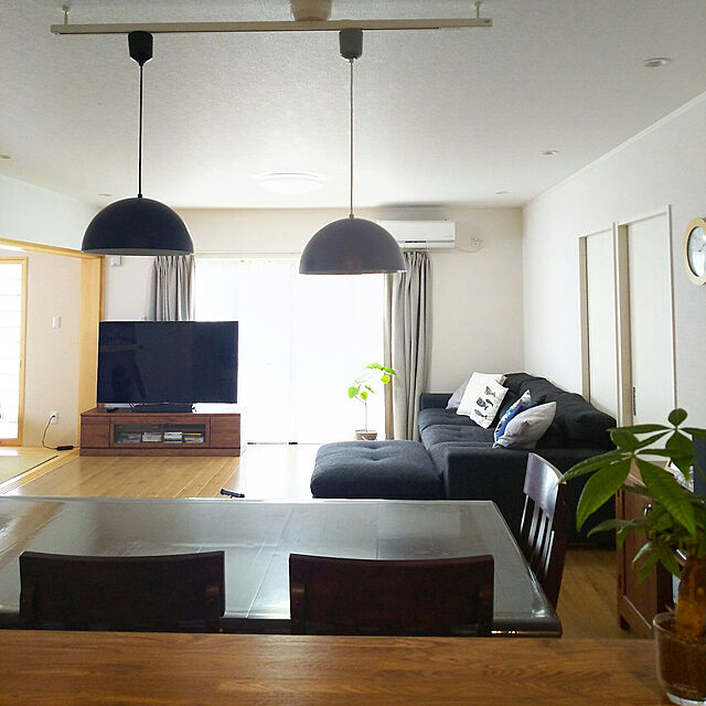 mimimoのニトリ-通風・遮熱・遮像・50サイズレースカーテン(エアトース プレーン100X208X2) の家具・インテリア写真