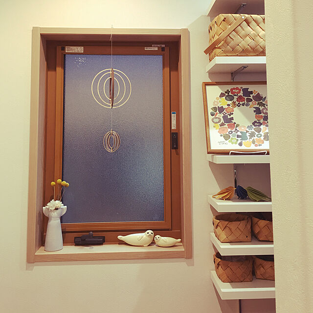 TON23の-lovi｜ロヴィ［バード］L＿木製　オブジェ　鳥　グリーティングカード　北欧雑貨の家具・インテリア写真