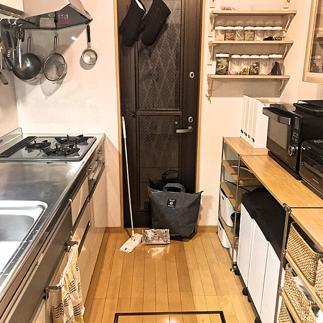kamiのアークランドサカモト-アークランドサカモト MINEX ゴマ炒り器 シルバー 全長:約270mmの家具・インテリア写真
