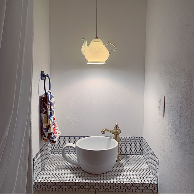 ma_jolie_maisonのインクコーポレーション-コーヒーカップ型の洗面ボウル 排水栓付属 の家具・インテリア写真