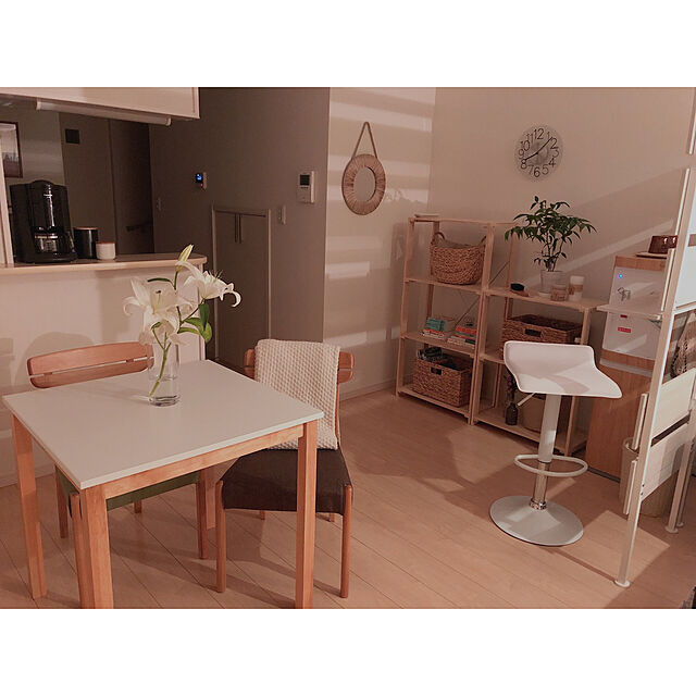 haru.のニトリ-ダイニングチェア(アルナス LBR/BR) の家具・インテリア写真