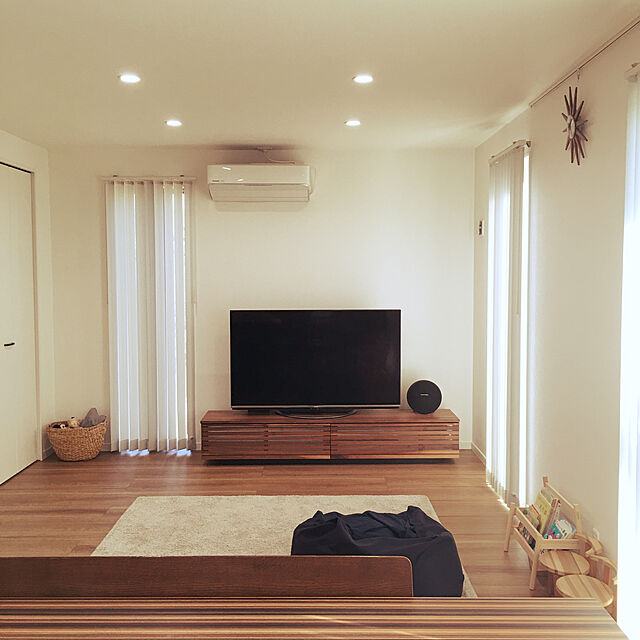 curoのニトリ-ビーズソファカバー 大(ソリッド2NV) の家具・インテリア写真