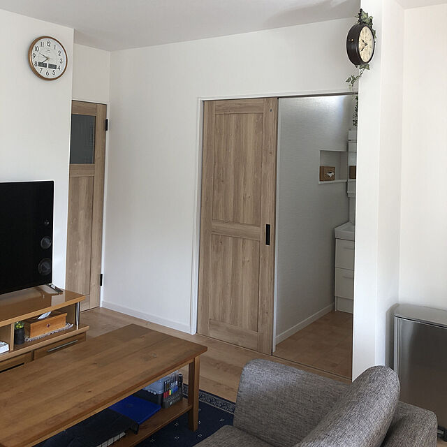 tomo.sou69のニトリ-布張り右コーナーソファ(NポケットA3 FM-DBR) の家具・インテリア写真