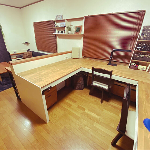 Mugiのニトリ-既製木目ブラインド(リンクス3 LBR 130X138) の家具・インテリア写真