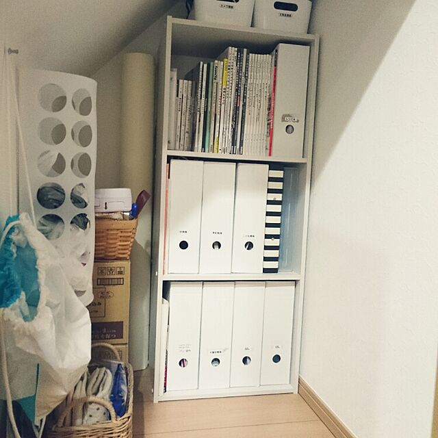 rarimamのアイリスオーヤマ-アイリスオーヤマ カラーボックス 3段 幅41.5×奥行29×高さ101.5cm ホワイト A4サイズ収納 CX-3Fの家具・インテリア写真