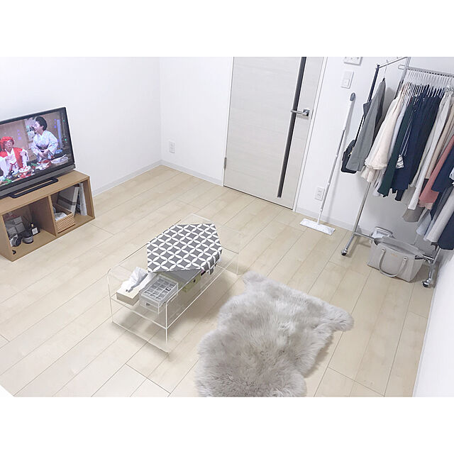 miyoshiの無印良品-重なるアクリルケース２段フタ付引出の家具・インテリア写真