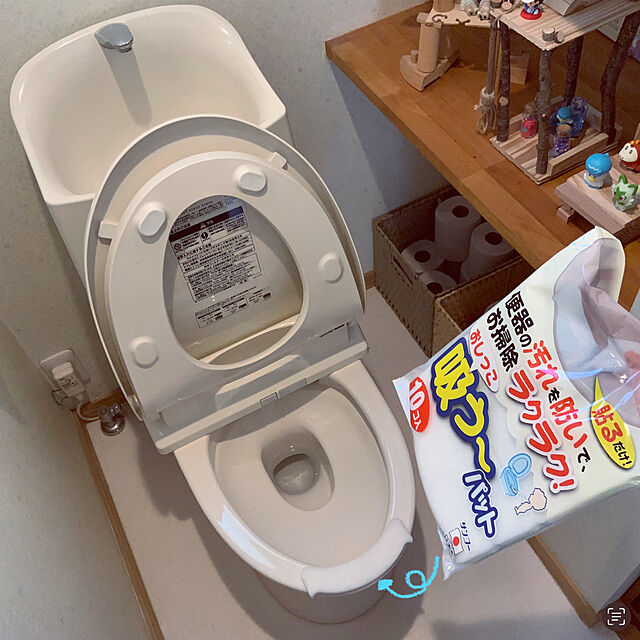 chiiyanのサンコー-Sankoサンコー トイレ 汚れ防止 パット おしっこ吸うパット 10コ入 掃除 飛び散り 臭い対策 ホワイト 日本製 AE-77の家具・インテリア写真