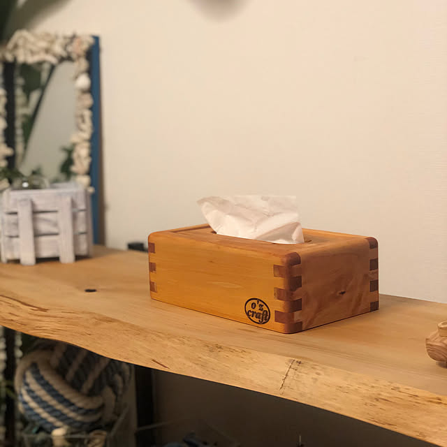 ozcraftの-ozcraft [ヒノキのティッシュケース メープル] ティッシュボックス 木製 リビング ダイニング エコ 詰替の家具・インテリア写真