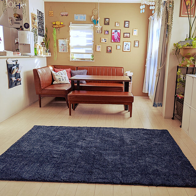chi_coのニトリ-アクセントラグ(SシャギーNV 140X200) の家具・インテリア写真