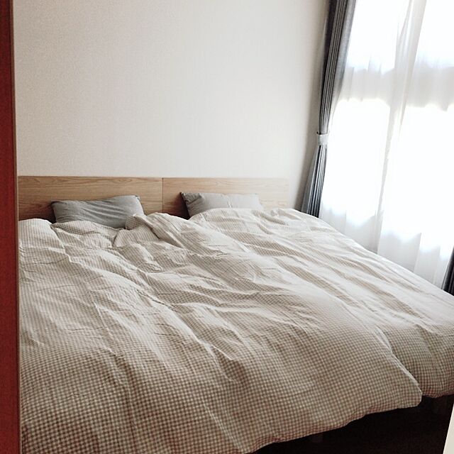 yuri._.koppeの無印良品-抗菌ポリエステルわたベッドパッド・ゴム付／Ｓ カラーなしの家具・インテリア写真