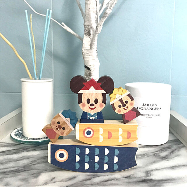 aquablueの-キディア こいのぼり 積み木 つみき 木のおもちゃ 木製玩具 男の子 こどもの日 出産祝い ハーフバースデー 誕生日プレゼント 1歳 ディズニー ミッキー Disney KIDEAの家具・インテリア写真