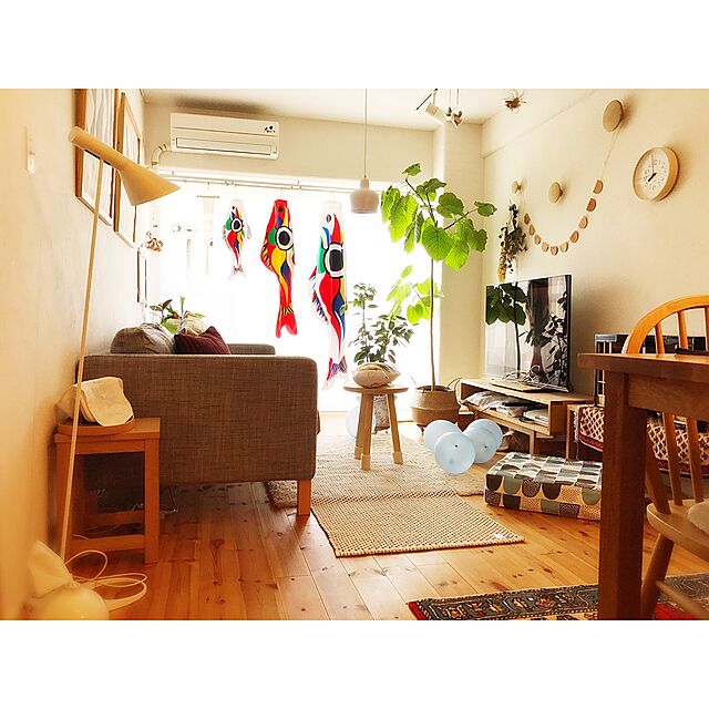 Hisayoの太郎鯉-岡本太郎デザイン　鯉のぼりプレミアムセット（ベランダ用万能スタンド付）の家具・インテリア写真