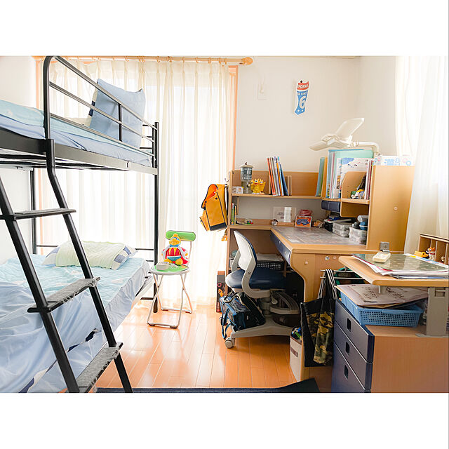nico.のニトリ-スチール2段ベッド(Nホーム BK) の家具・インテリア写真