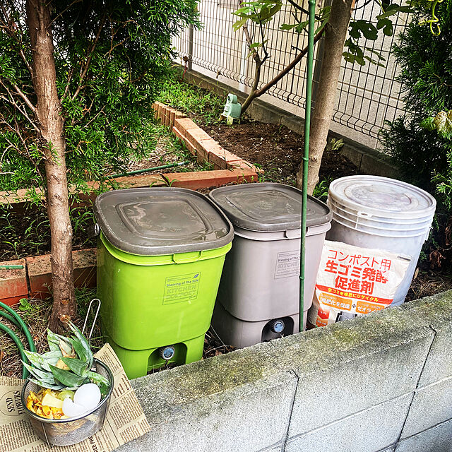 Ryoの-伸和 家庭用 生ゴミ処理器 キッチンコンポスト グリーンの家具・インテリア写真