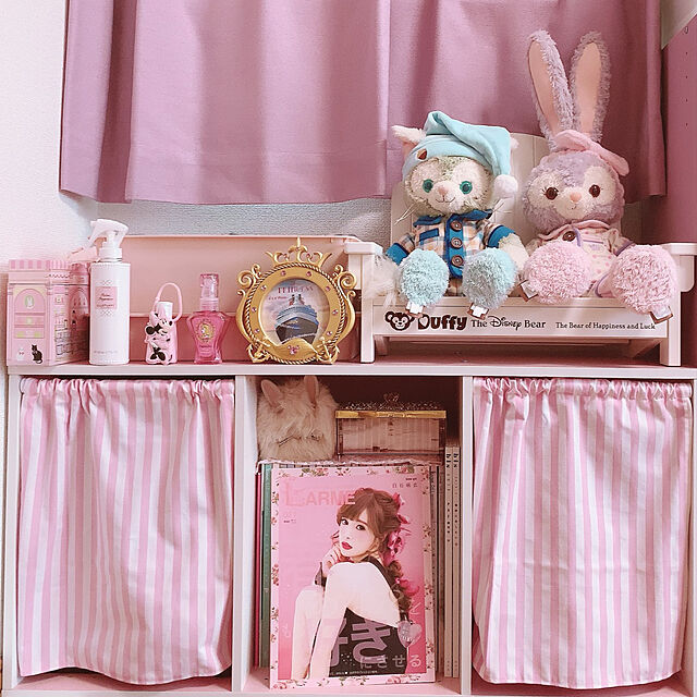 PrincessxxxRoseのニトリ-カラーボックスカラボ 3段(PI×WH) の家具・インテリア写真