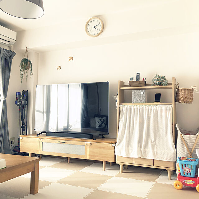 michiのニトリ-ミドルシェルフ(ルフィ2 80NA) の家具・インテリア写真