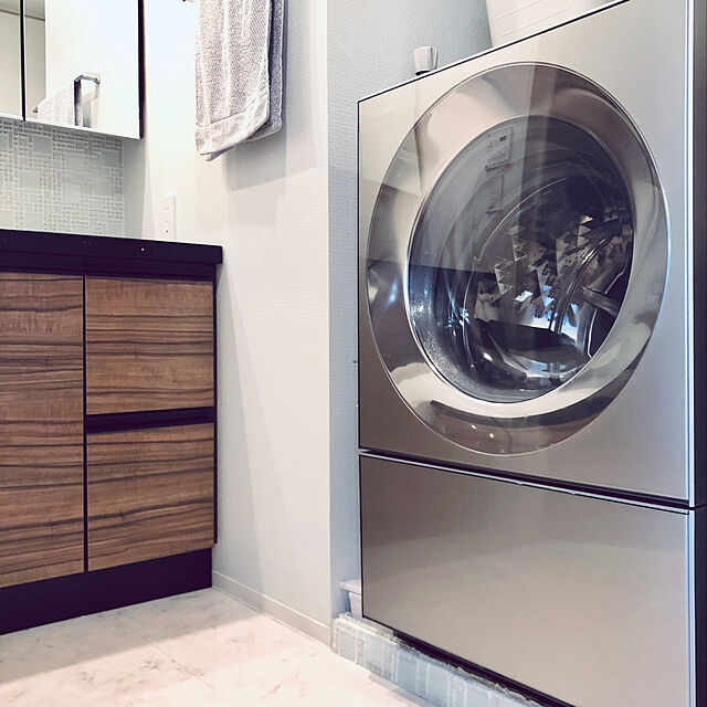 teracoyaWORLDのパナソニック-標準設置無料 PANASONIC NA-VG2400R プレミアムステンレス Cuble ななめ型ドラム式洗濯乾燥機 (洗濯10.0kg/乾燥5.0kg) 右開きの家具・インテリア写真