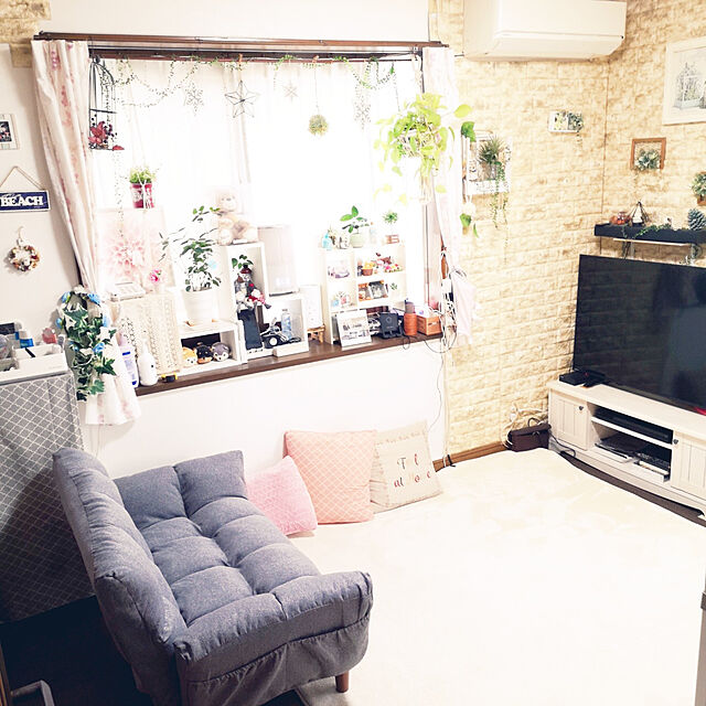 kumingのニトリ-カジュアルソファ(ポケットO GY) の家具・インテリア写真