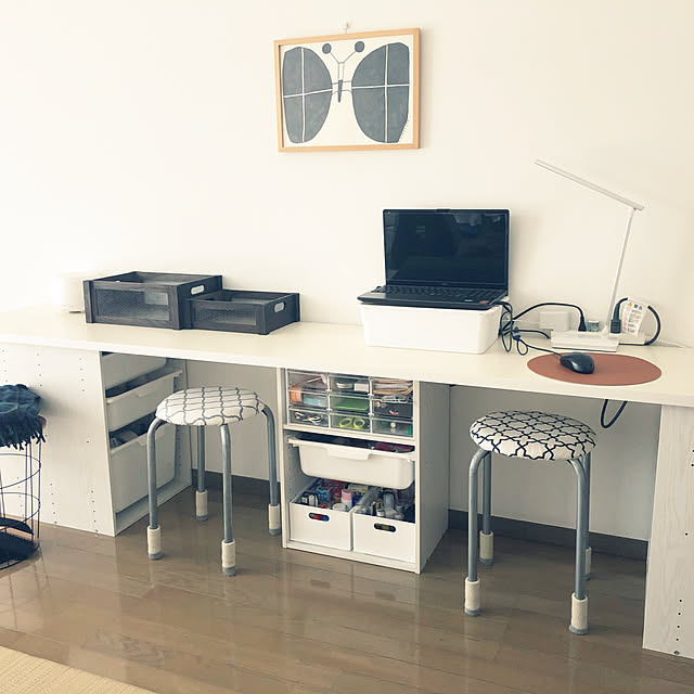 Su3の-コーナン オリジナル カラー棚板　ホワイト(単色)　約1800×16×400mmの家具・インテリア写真