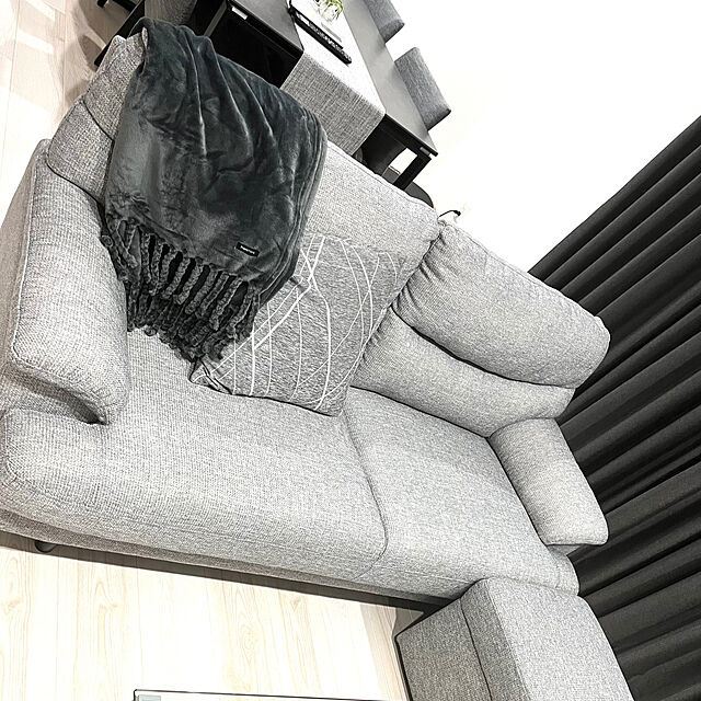 qooのニトリ-クッションカバー(シェニールラインSL001 GY 45×45cm) ポリエステル の家具・インテリア写真