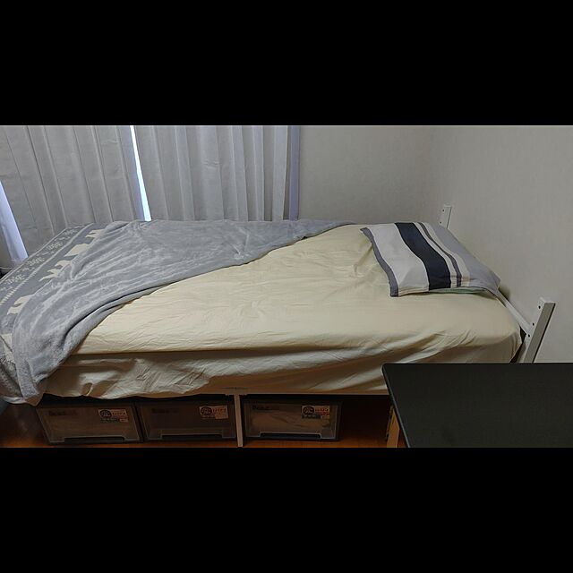 Rem_のニトリ-ベッドパッド マルチすっぽりシーツ3点セット(メッシュ S) の家具・インテリア写真
