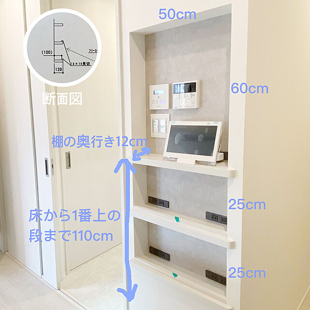 kikujiroの-パナソニック アドバンスシリーズ Sプレート 接地埋込ダブルコンセント簡易扉付セット グレー WN115215Hの家具・インテリア写真