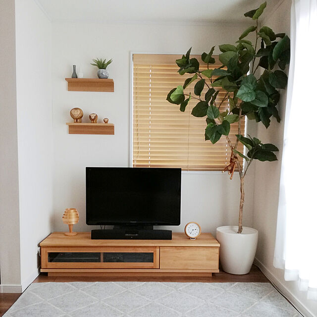 arilemaの-ブラインド ウッド 高品質でリーズナブル★バランス付きのウッドブラインド 立川機工製 ウッドブラインドタピオ(Tapio） 　バランスアリ　コードタイプの家具・インテリア写真