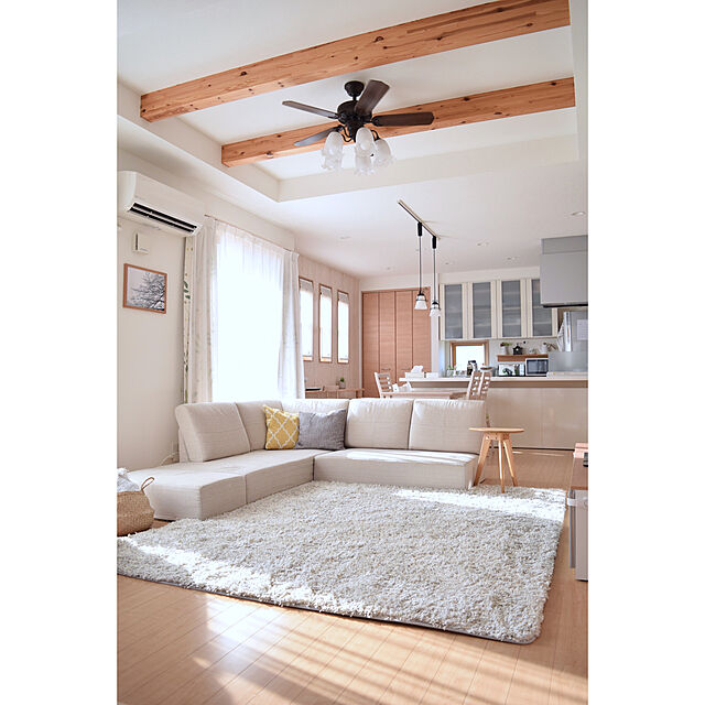 asukaのニトリ-クッションカバー(ラミーフ GY) の家具・インテリア写真
