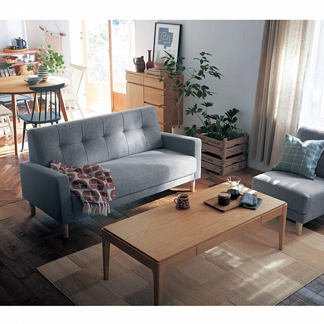 BelleMaisonの-【4月10日まで大型商品送料無料】シンプルソファーの家具・インテリア写真