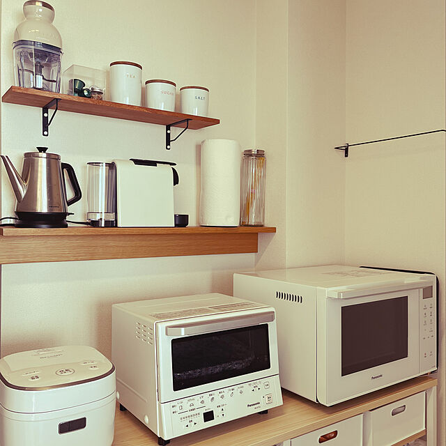 eri314_newlifeのパナソニック-パナソニック コンパクトオーブン トースト焼き加減自動調整 8段階温度調節 ホワイト NB-DT52-Wの家具・インテリア写真