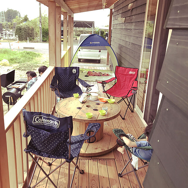 Tomomiのコールマンジャパン-コールマン リゾートチェア オリーブ 2000033560 キャンプ チェア Colemanの家具・インテリア写真