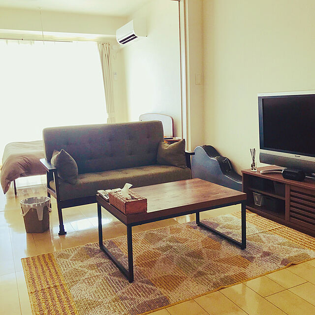 oza_houseのニトリ-ローボード(ラインN100 MBR) の家具・インテリア写真