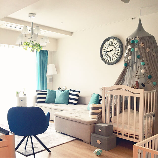 shuの-ベッドメリー モビール 赤ちゃん mobile 北欧風デザイン Petit Pehr プチペハー ハンドメイド ウール100%の家具・インテリア写真