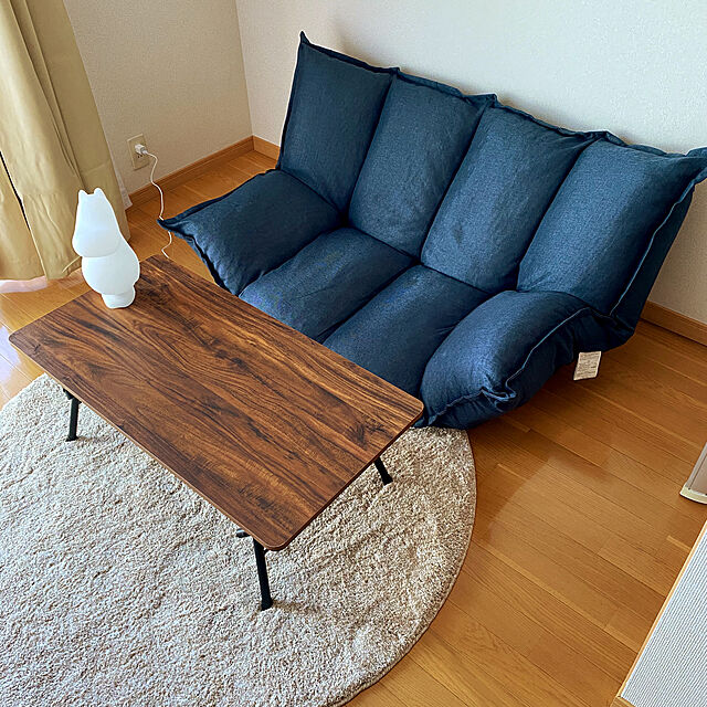 ShiroMaruのニトリ-カジュアルソファ(ツバサ2NV) の家具・インテリア写真